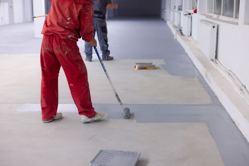Local Commercial Floor Painting pros at work